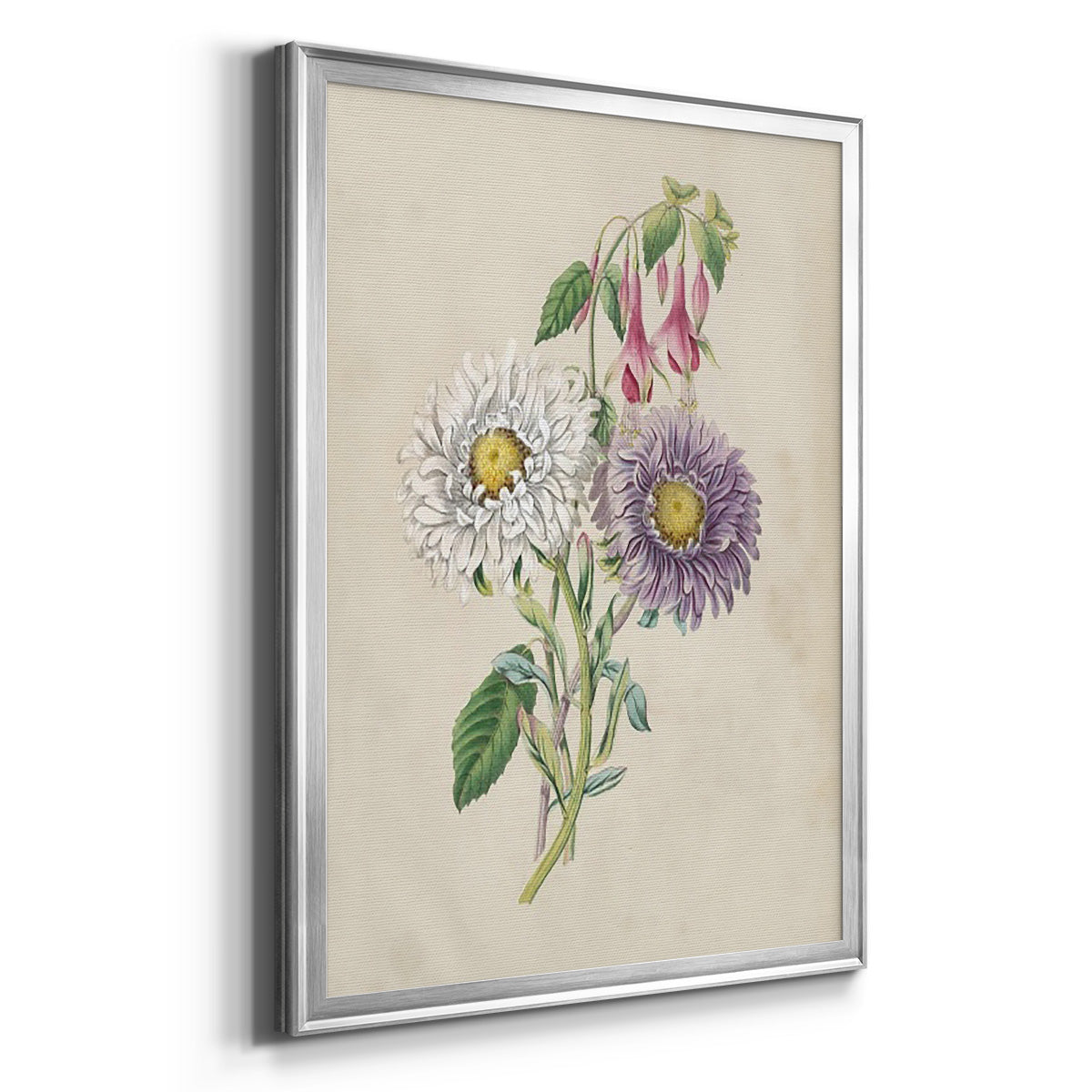 Antique Garden Bouquet III - Modern Framed Canvas Print