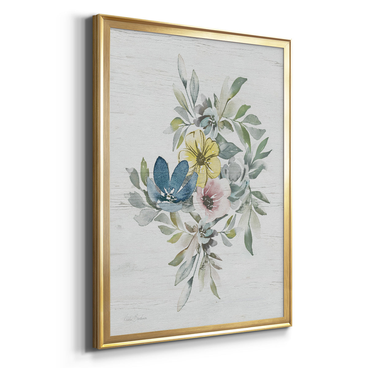 Spring Meadow Arrangement II - Modern Framed Canvas Print