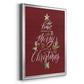 Merry Little Christmas - Modern Framed Canvas Print