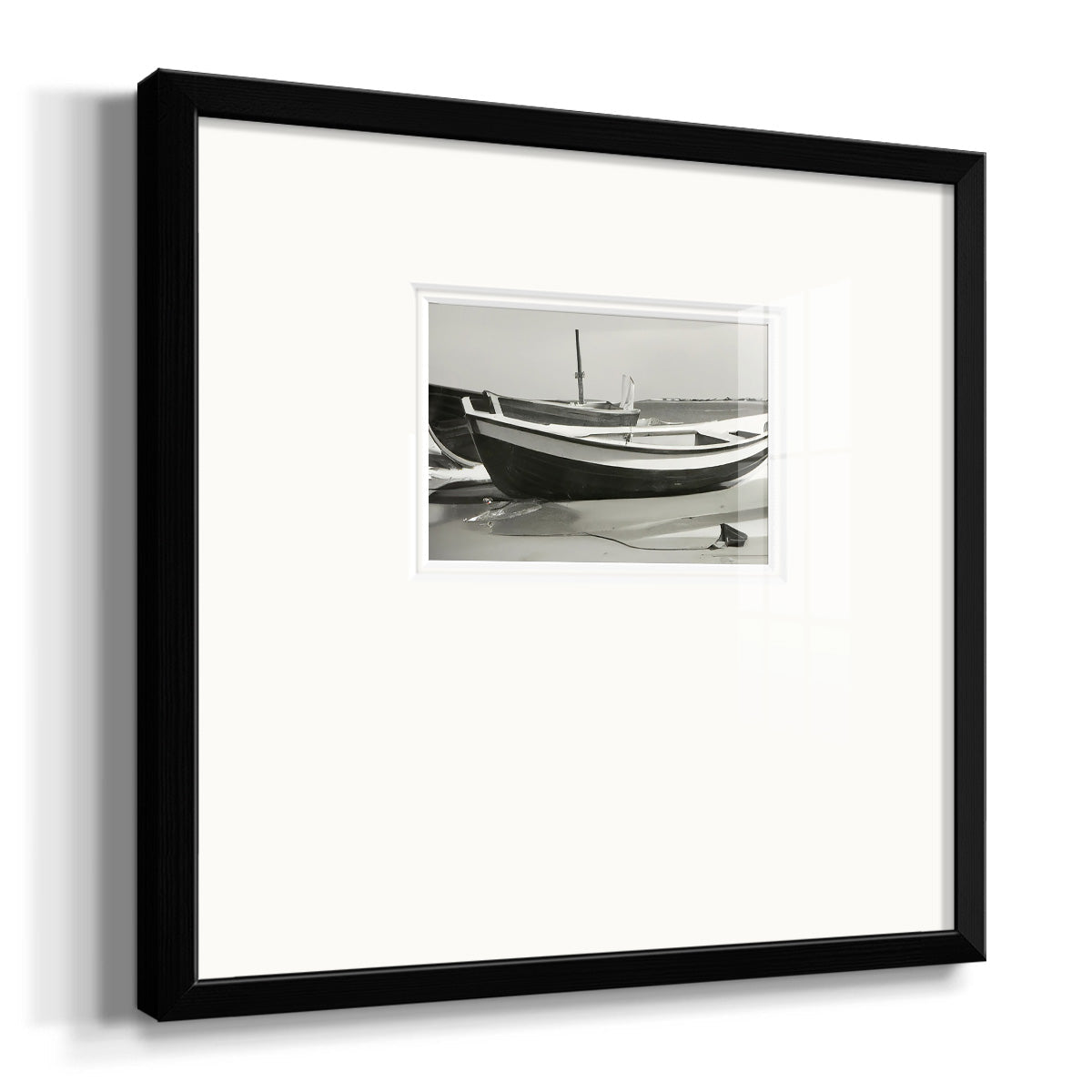 Vintage Rowboat I Premium Framed Print Double Matboard