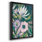 Purple Jungle Garden II - Modern Framed Canvas Print