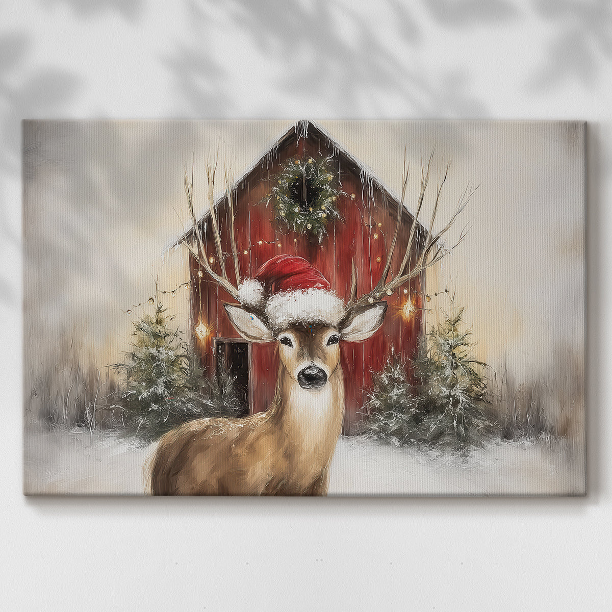 Gilded Manger Serenade - Canvas Art Print