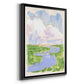 Low Country River Vista I - Modern Framed Canvas Print