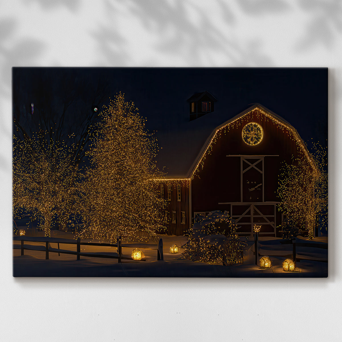 Candlelit Serenade of Carols - Canvas Art Print