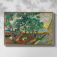 The Garden of Saint-Paul Hospital, 1889 - Floater Framed Canvas Print