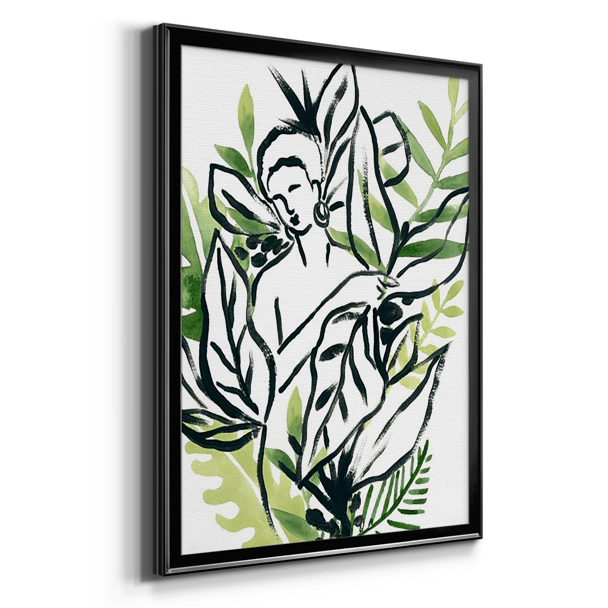 Tropical Sketchbook IV - Modern Framed Canvas Print