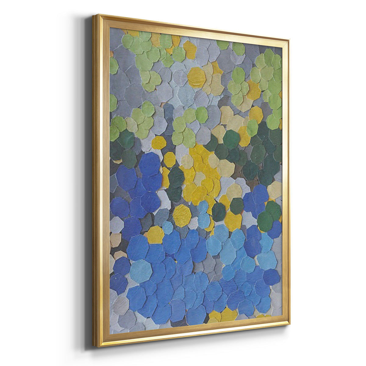 Lake Como Garden - Modern Framed Canvas Print