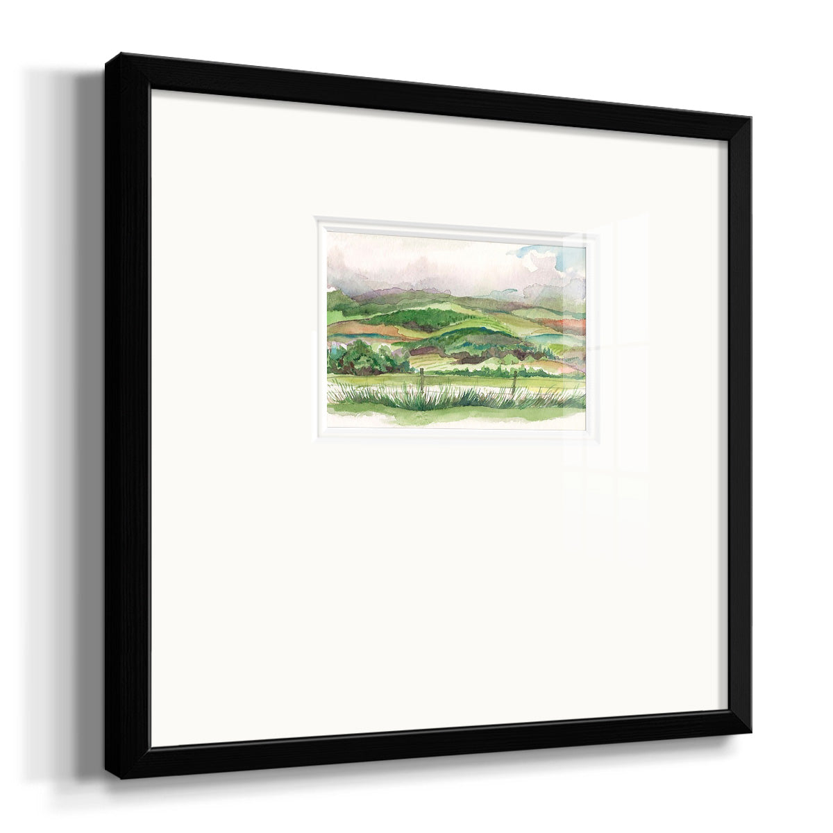 Bennachie Rain I Premium Framed Print Double Matboard