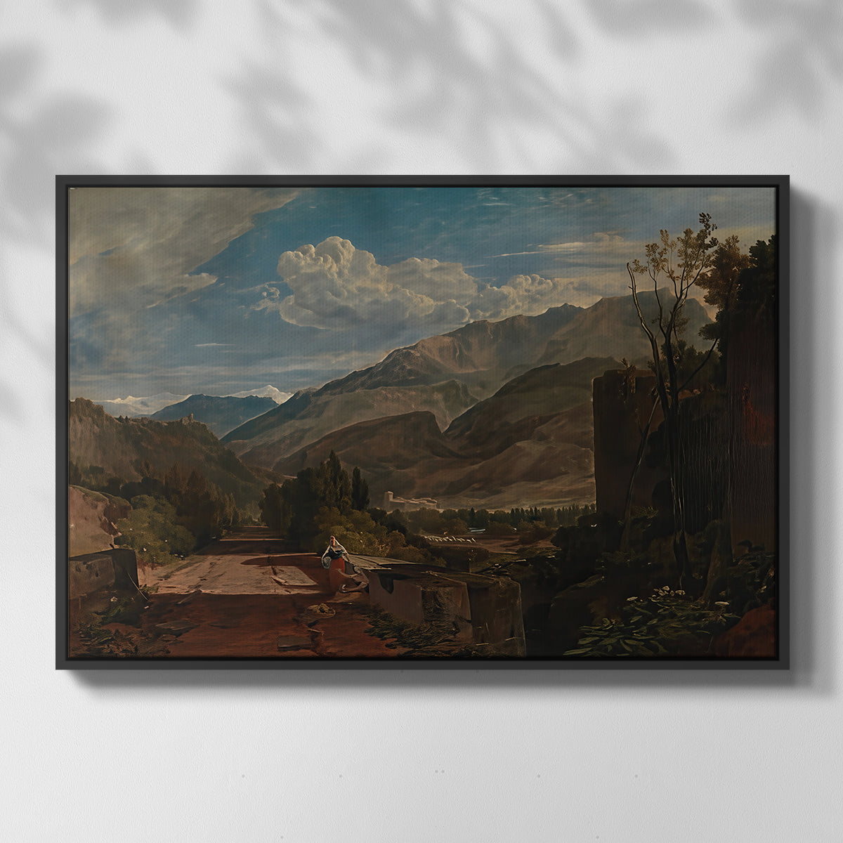 Bonneville, Savoy, 1803 - Floater Framed Canvas Print