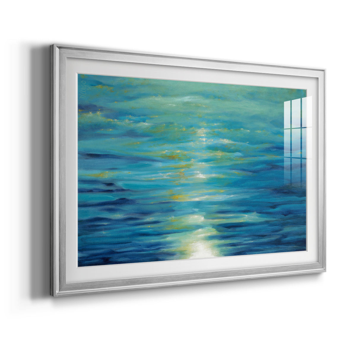 Deep Blue Premium Framed Print - Ready to Hang