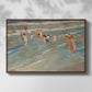 Children Playing on the Beach in Valencia, c. 1908 - Floater Framed Canvas Print