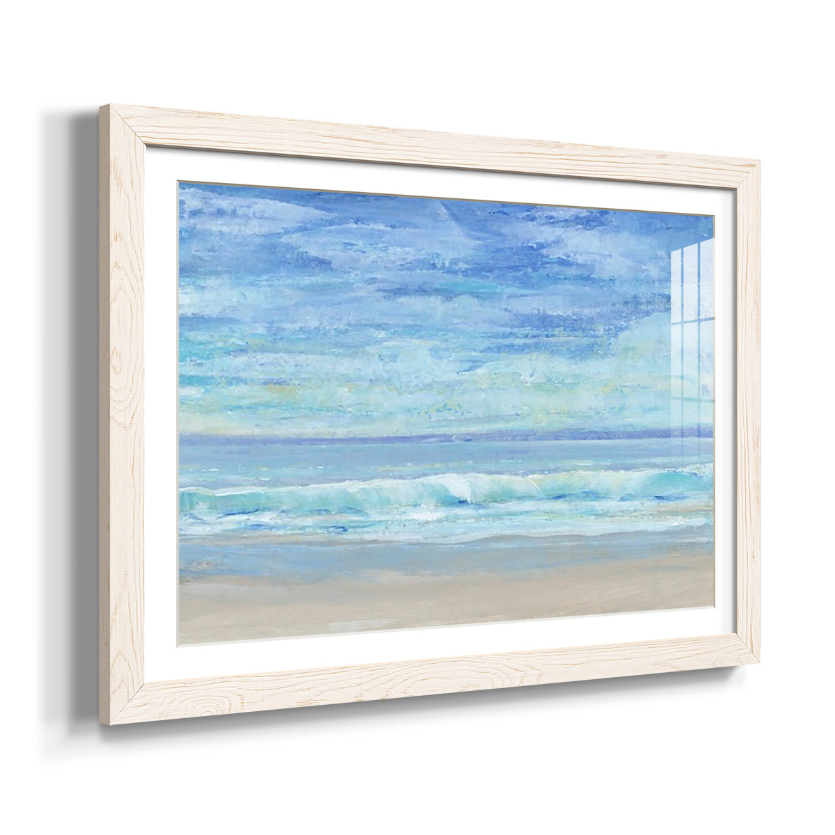 Rolling Surf I - Barnwood Framed Art Print
