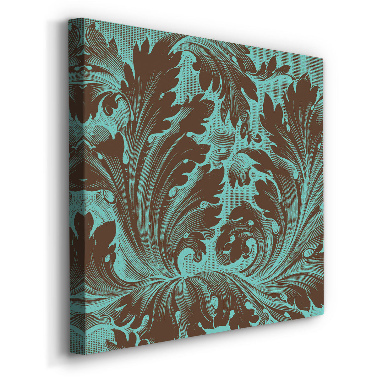 Azure Acanthus IV-Premium Gallery Wrapped Canvas - Ready to Hang