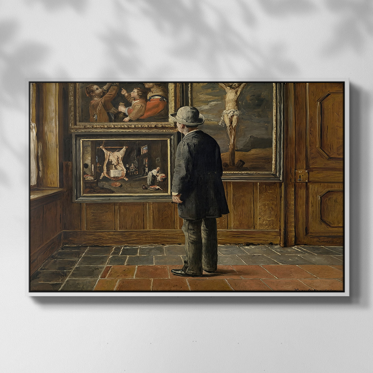 The Picture Lover, 1884 - Floater Framed Canvas Print