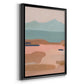 Desert Sunrise II - Modern Framed Canvas Print