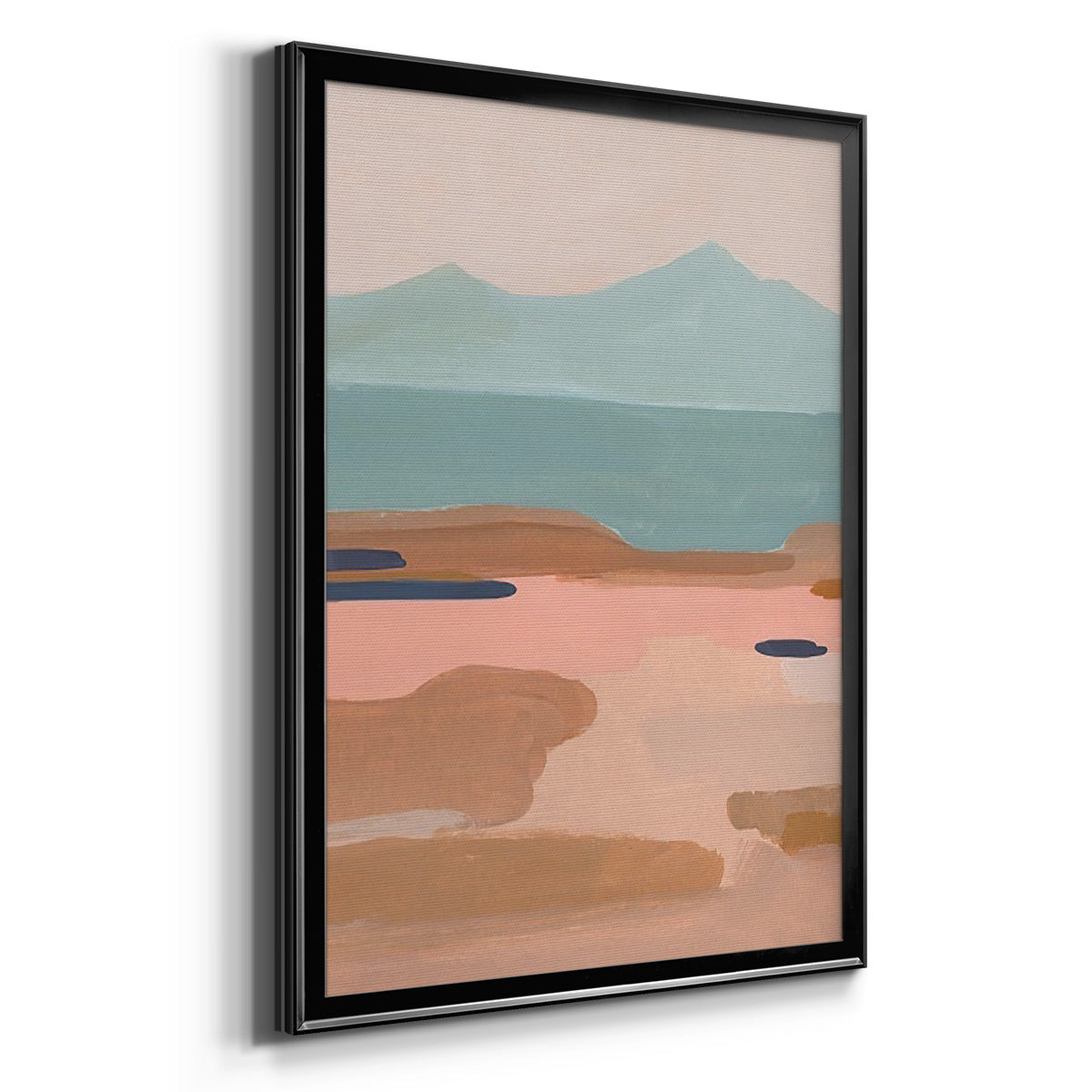 Desert Sunrise II - Modern Framed Canvas Print