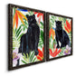 Panther's Paradise I - Premium Framed Canvas 2 Piece Set - Ready to Hang