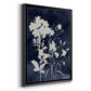 Indigo Botanical II Revisited - Modern Framed Canvas Print