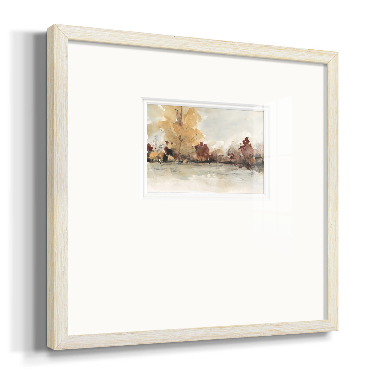 The Autumn View I Premium Framed Print Double Matboard