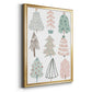 Christmas Tree Sketchbook I - Modern Framed Canvas Print