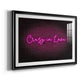 Neon Love II Premium Framed Print - Ready to Hang