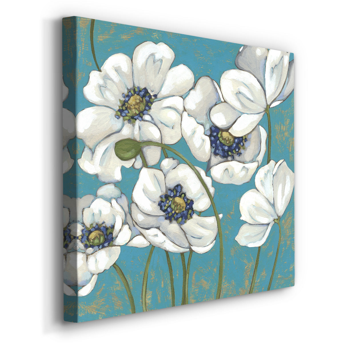 Lakeside Poppies I - Canvas Art Print