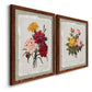 Botanical Bouquet Carnations - Premium Framed Canvas 2 Piece Set - Ready to Hang