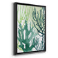 Textured Coral I - Modern Framed Canvas Print