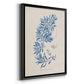 Blue Marine Algae III - Modern Framed Canvas Print