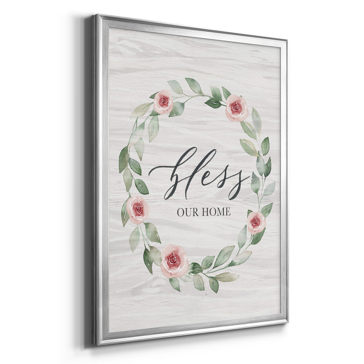 Bless Our Home - Modern Framed Canvas Print