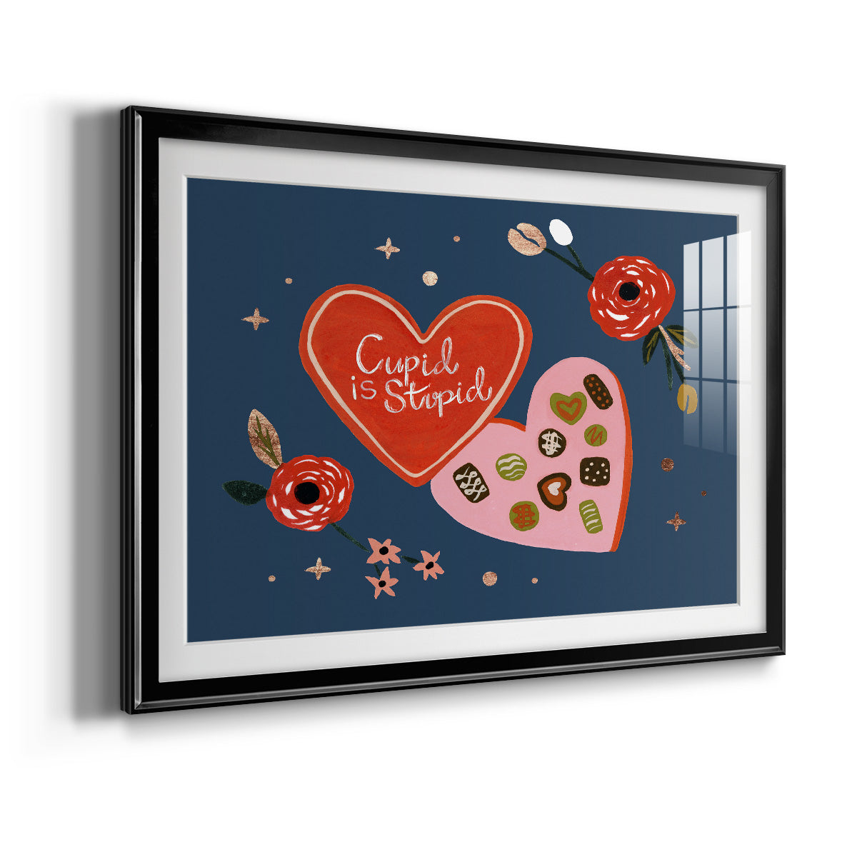 Happy Galentine II Premium Framed Print - Ready to Hang