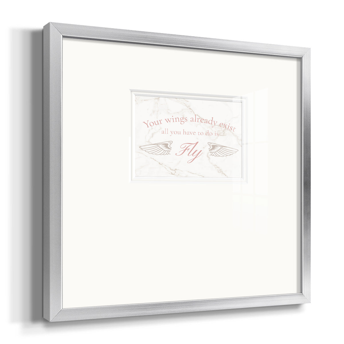 Wings Exist Premium Framed Print Double Matboard