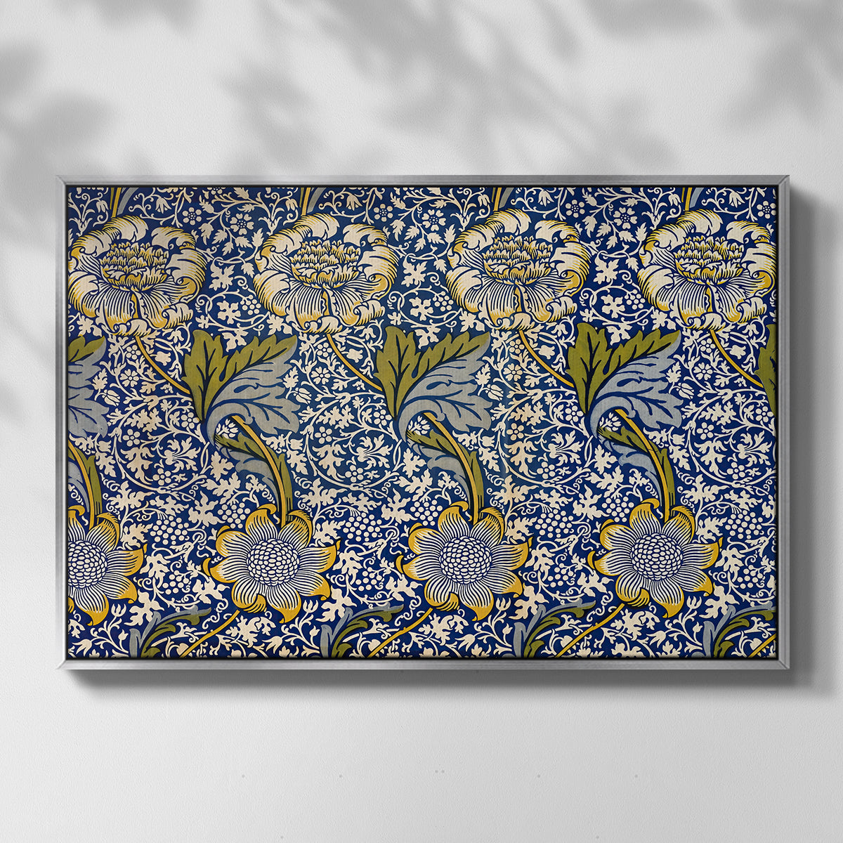 Kennet - Indigo/Gold, 1883 - Floater Framed Canvas Print