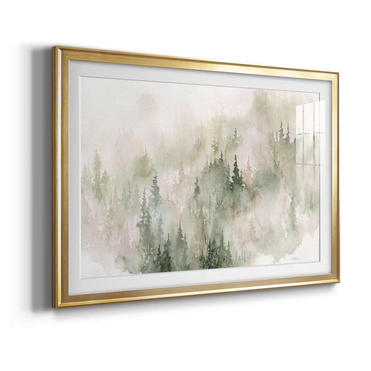 Misty Mountain Sides Premium Framed Print - Ready to Hang