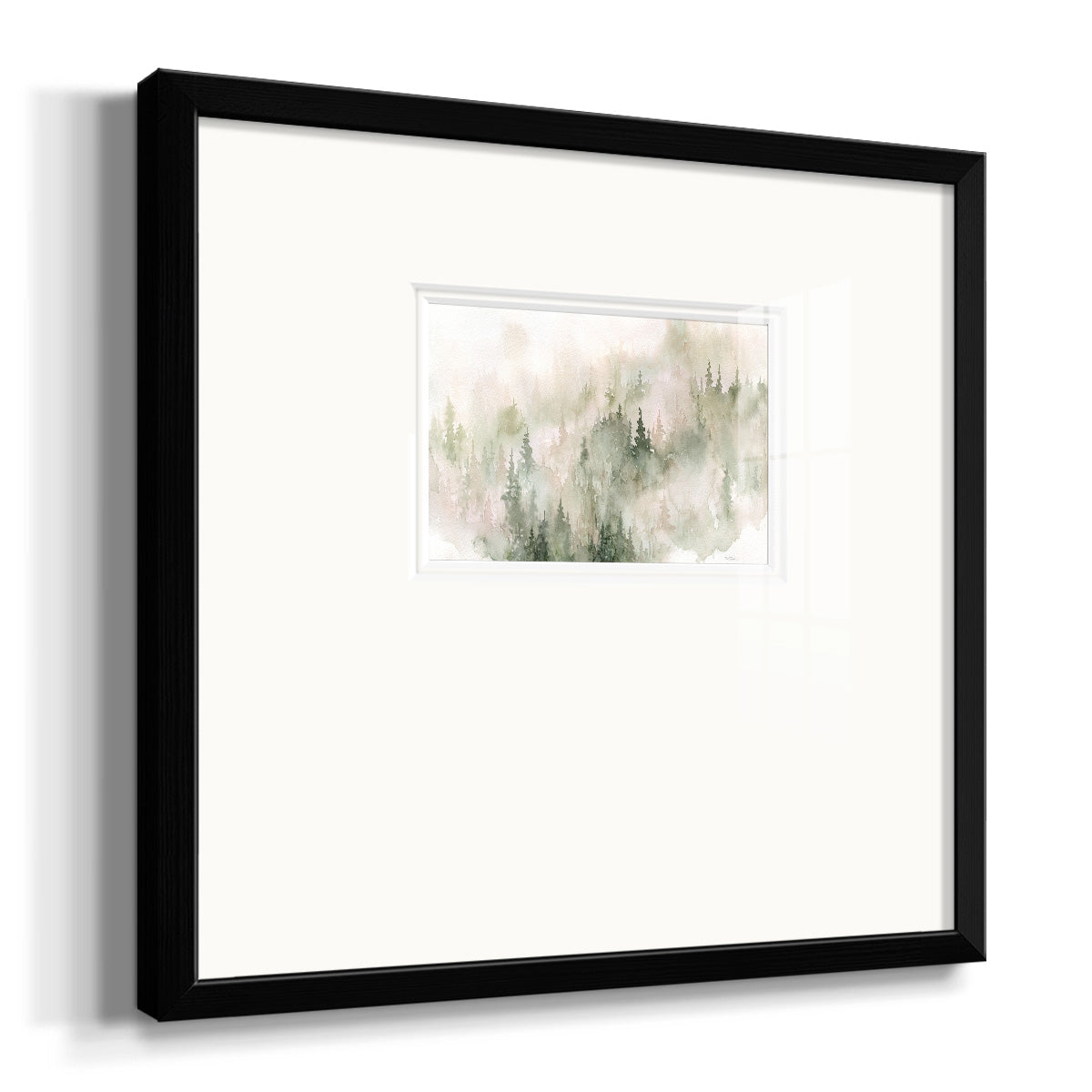 Misty Mountain Sides Premium Framed Print Double Matboard