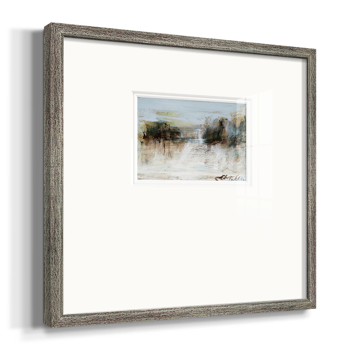 Wintery Horizon I Premium Framed Print Double Matboard