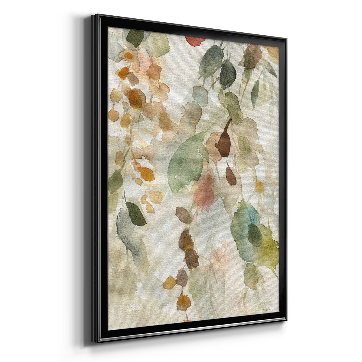 Cascading Nature I - Modern Framed Canvas Print