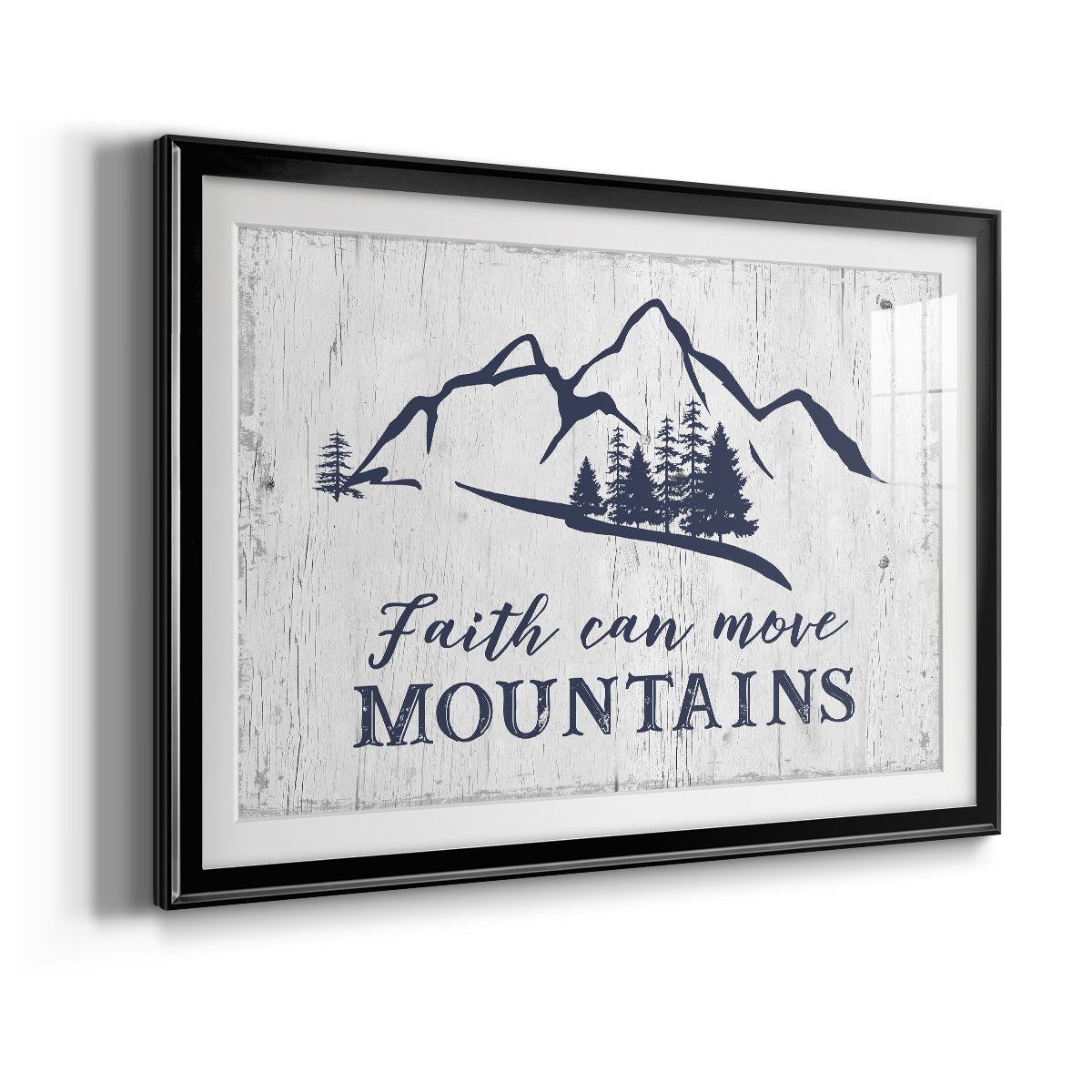 Move Mountains - Modern Framed Art Print