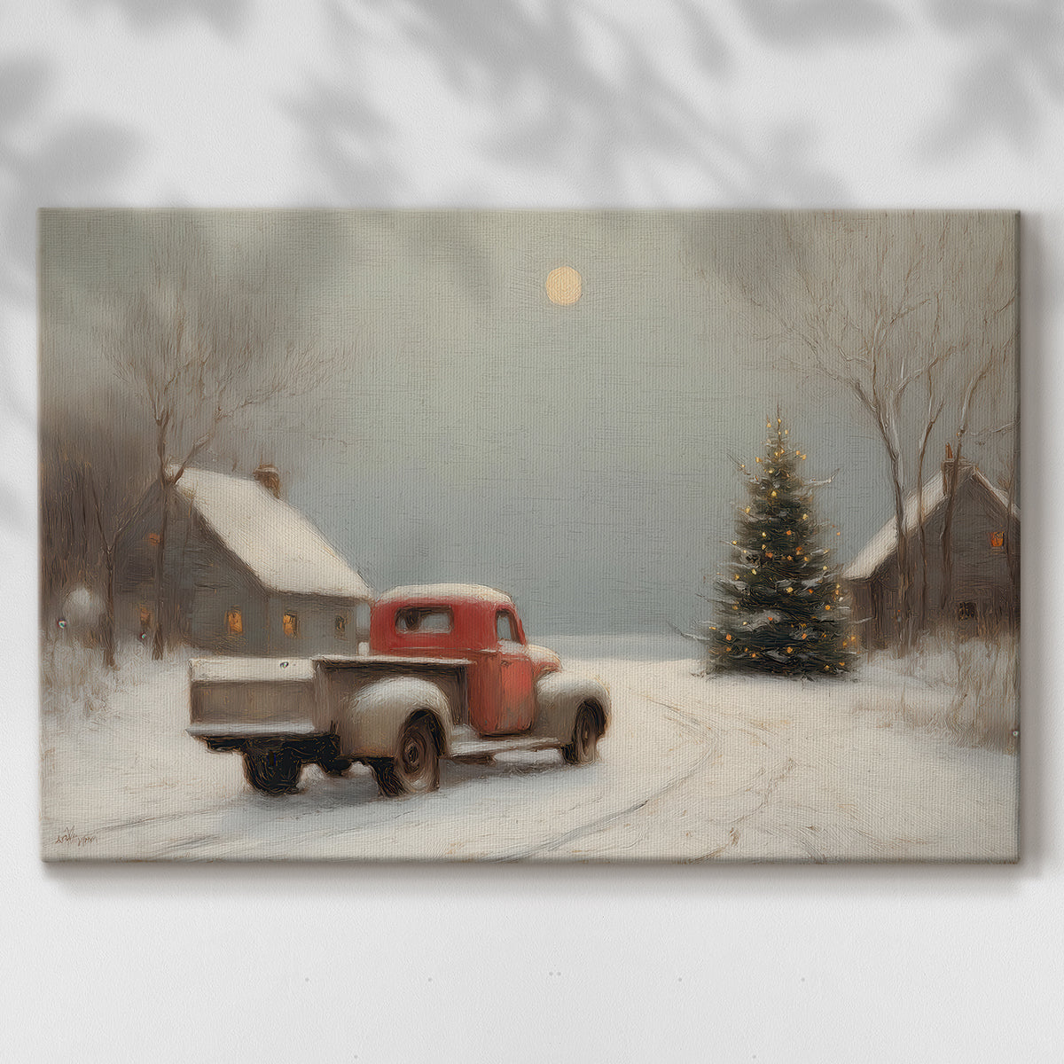 Tinsel-Gold Pines Blessing - Canvas Art Print
