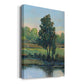 Tree by the Riverbank I Premium Gallery Wrapped Canvas - Ready to Hang