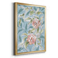 Faded Camellias II - Modern Framed Canvas Print