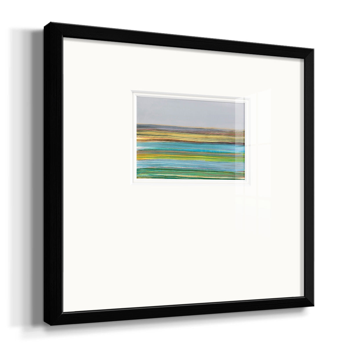 Parallel Striae I Premium Framed Print Double Matboard