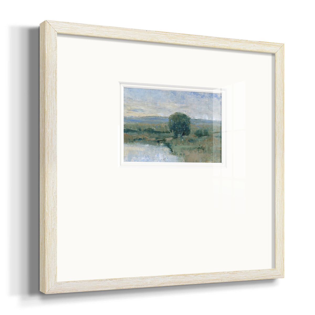 Riverbank Impression II Premium Framed Print Double Matboard