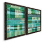 Teal Pattern I - Premium Framed Canvas 2 Piece Set - Ready to Hang