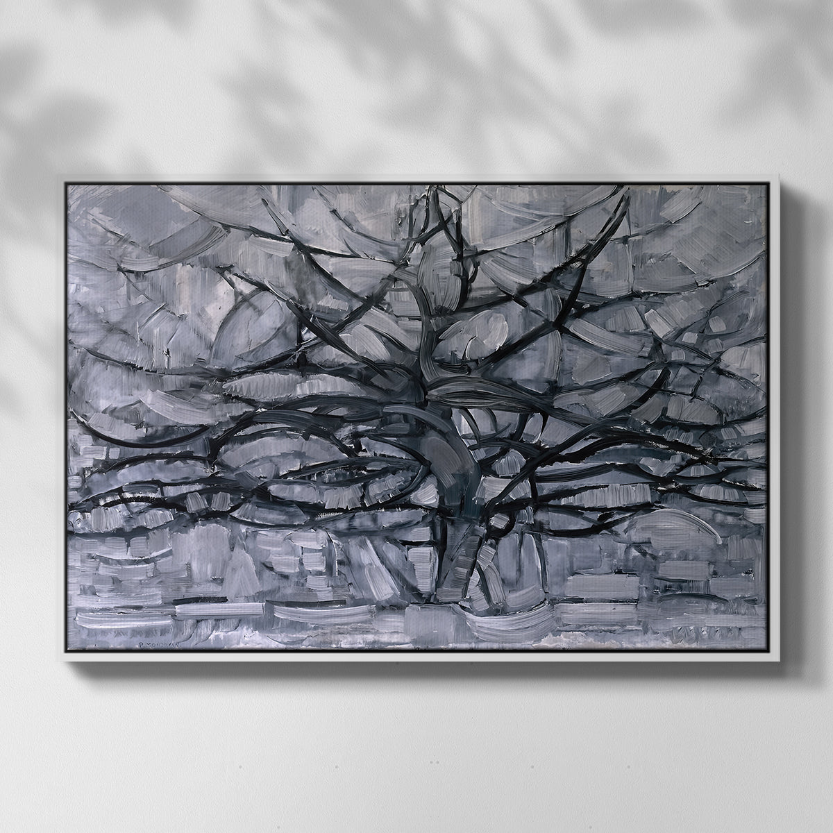 The Gray Tree, 1911 - Floater Framed Canvas Print
