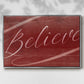 Believe - Framed Gallery Wrapped Canvas in Floating Frame