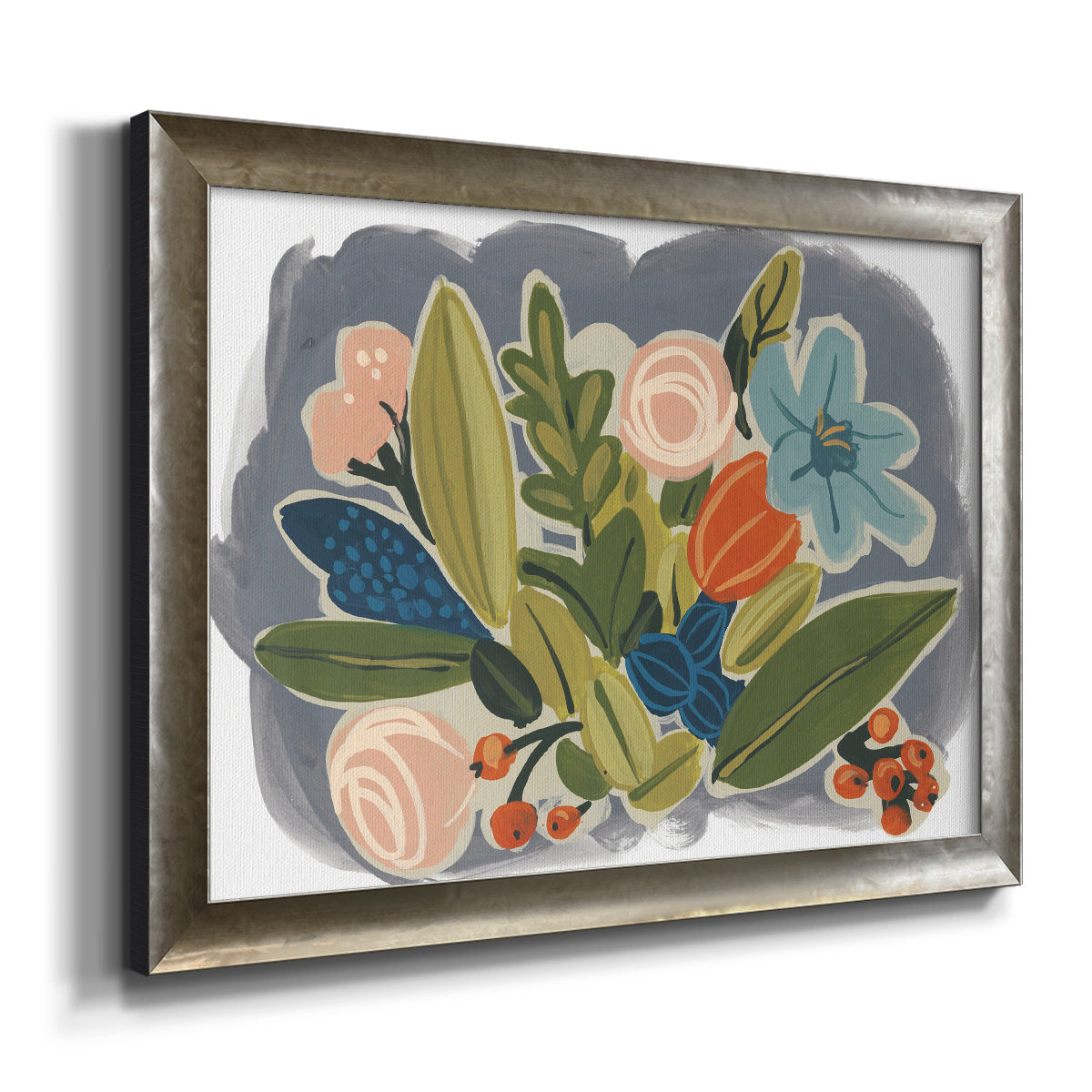 Bright Botany II Premium Framed Canvas- Ready to Hang