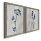 Indigo Botanical I - Premium Framed Canvas 2 Piece Set - Ready to Hang