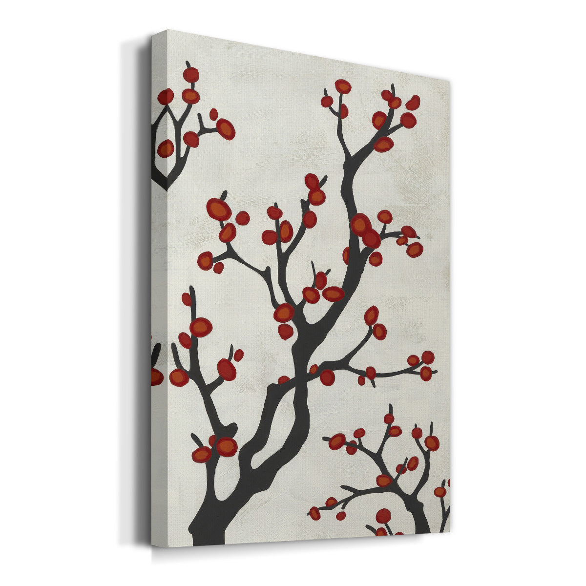 Red Berry Branch I - Canvas Art Print