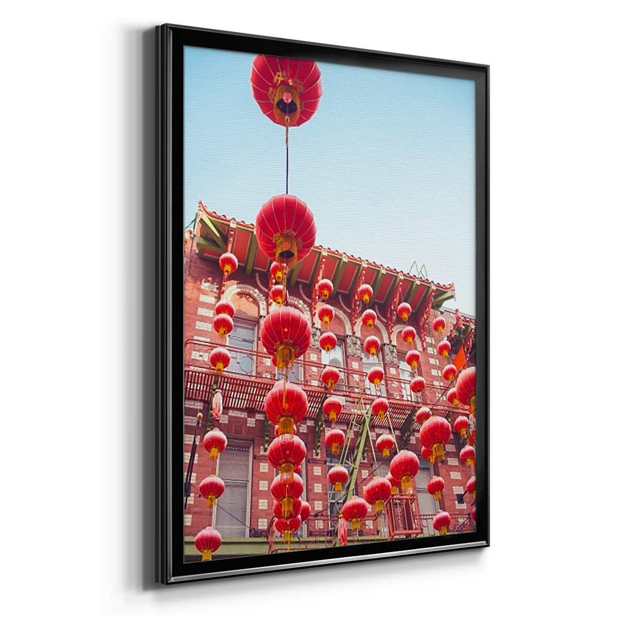 Lovely Lanterns I - Modern Framed Canvas Print